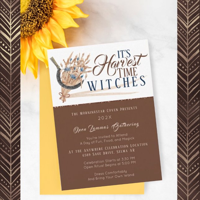 Convite Colheita de Tempo Queda de Lammas (Criador carregado)