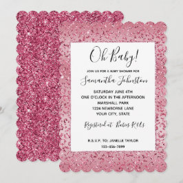 Convite Colher-Leopardo Rosa-Rosa