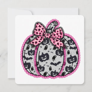 Convite Colhete Spooky Lace Halloween