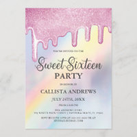 Colírio rosa Colírio Arco-Íris Holográfico Doce 16