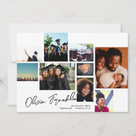 Convite Collage Editable Multi Photo Festa de formatura