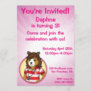 Convite Collie do PJ