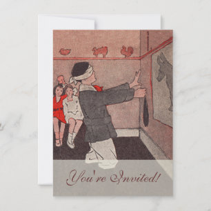 Convite Coloque o rabo no burro