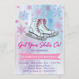 Convite Coloque Seus Skates Em Uma Festa De Patinação De