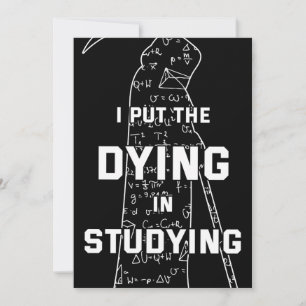 Convite Coloquei A Morte Em Estudo - Humor Colegial