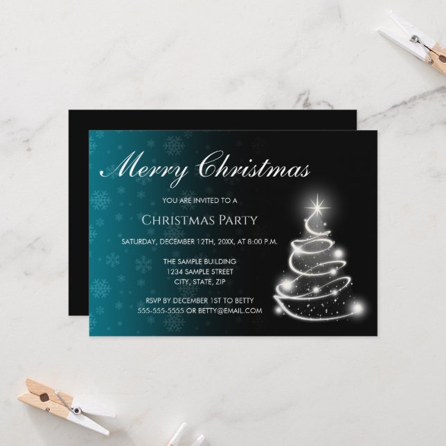Convite Color Fade Christmas Invitation (Frente/Verso In Situ)