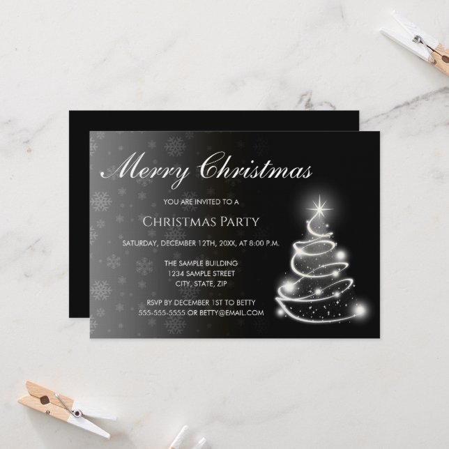 Convite Color Fade Christmas Invitation (Frente/Verso In Situ)