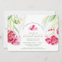 Convite Coloração d'água do eucalipto vermelho da noz 1rua