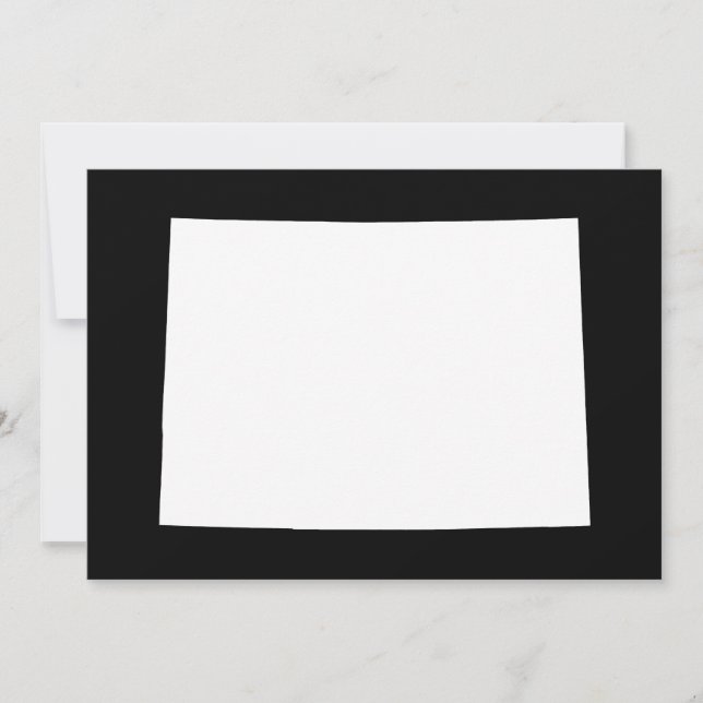Convite Colorado Branco e Preto (Frente)
