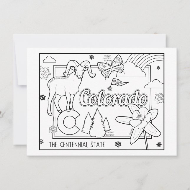 Convite colorado me pinta colagem (Frente)