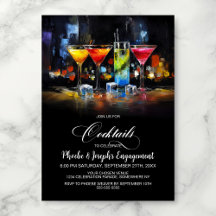 Colorful Cocktails Engagement Party