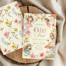 Colorful Fairy First Birthday Enchanted garden