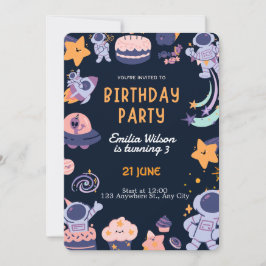 Convite Colorful Kids Birthday Party Design – Fun 