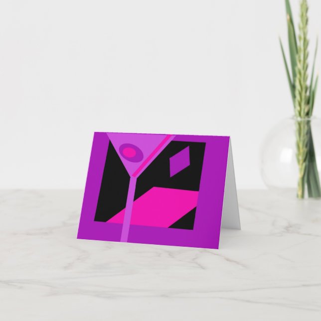 Convite Colorful Martini Cocktail Invite (Frente)