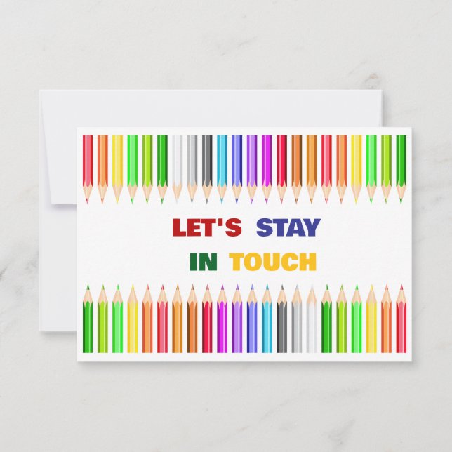 Convite Colorful Pencils Playdate Invitation (Frente)