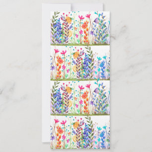 Convite Colorful Watercolor Garden Layers
