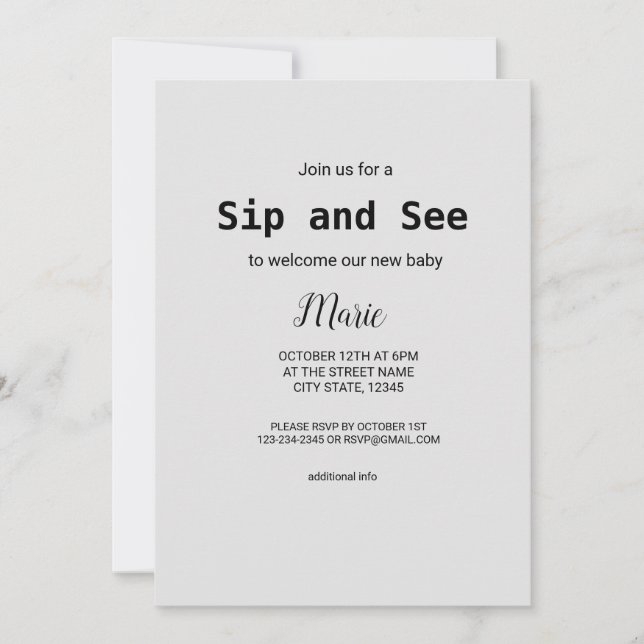 Convite Colorida d'água adicione seu nome ao texto editáve (Frente)