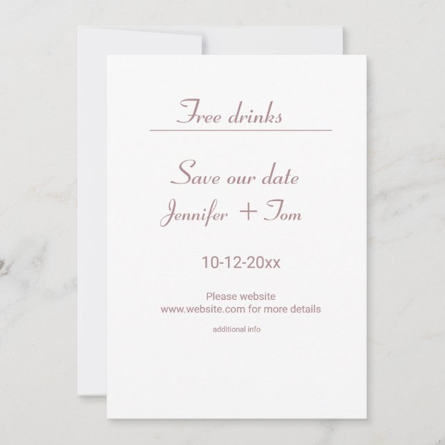 Convite Colorida d'água adicione seu nome ao texto editáve (Frente)