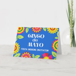 Convite Colorida Festa Mexicana Floral Casamento Virtual