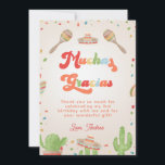 Convite Colorida Groovy Fiesta Kid Birthday Muchas Gracias<br><div class="desc">Agradeço aos seus amigos por este cartões de agradecimentos,  que apresenta uma tipografia colorida de groovy e texto editável. Adicione facilmente o texto desejado clicando na opção "personalizar este modelo".</div>