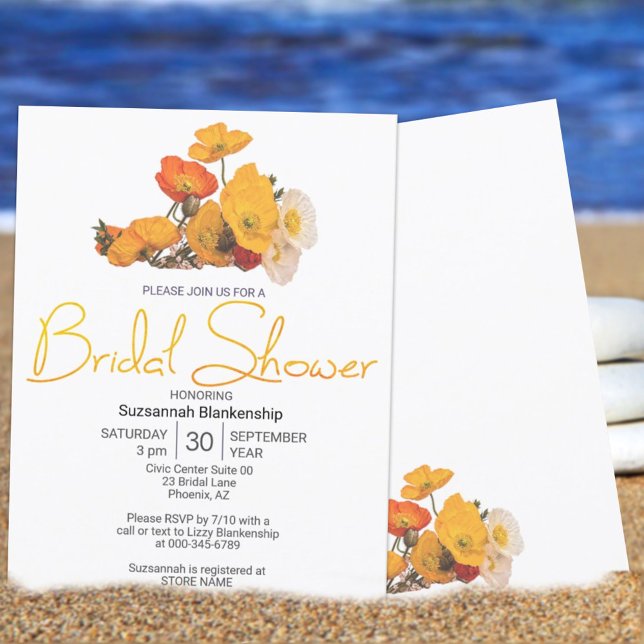 Convite Colorida Laranja Amarelo Modelo (Criador carregado)