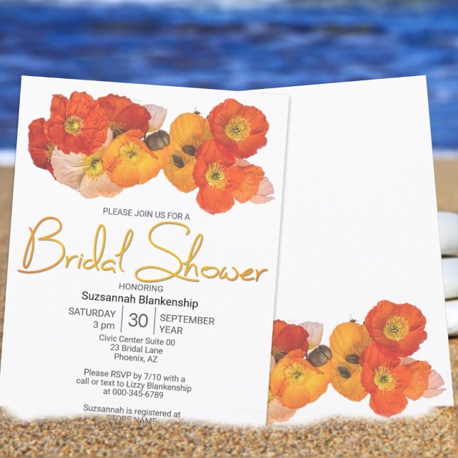 Convite Colorida Laranja Amarelo Modelo (Criador carregado)