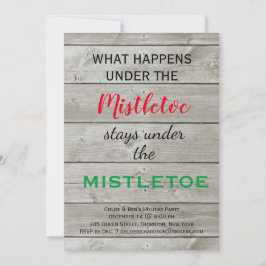 Convite Colorida Mistletoy Holiday Party
