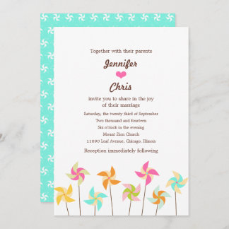 Convite Colorida Pinroda Themed Wedding