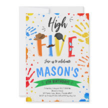 Colorido Alto Cinco Aniversário