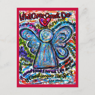 Convite Colorido de Anjo de Cancer