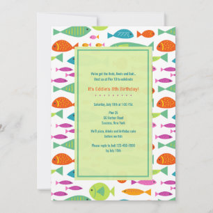 Convite Colorido Fishes