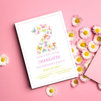 Convite Colorido para segundo aniversário de Borbo