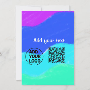 Convite Colorido simples adicione sua imagem de texto de l