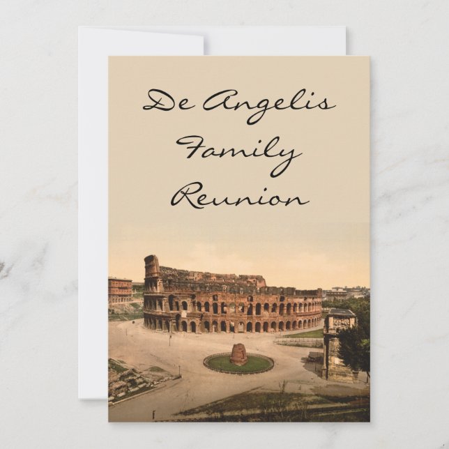 Convite Colosseum e Meta Sudans, Roma, Itália (Frente)