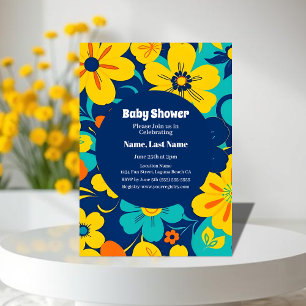 Convite Colour Rush Blooms - Estilo de Dopamina-