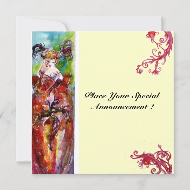 Convite COLUNA, Doce Sessenta Mascarada (Frente)