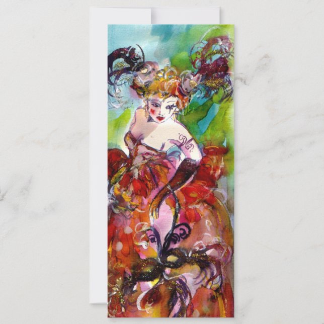 Convite COLUNA,Mardi Gras, Doce 16 Festa de Mascarada (Frente)