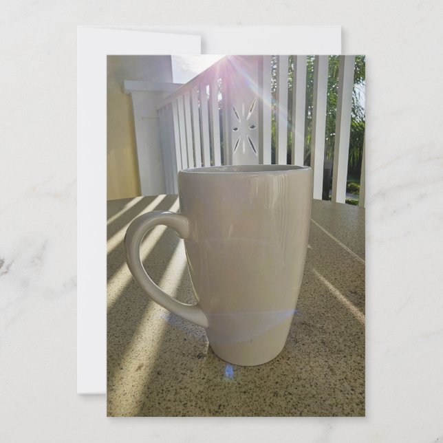 Convite com caneca de café (Frente)