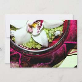 Convite com capa de centro floral