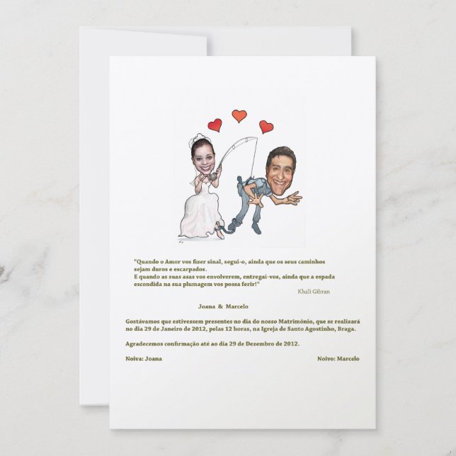 Convite com Caricatura (Frente)