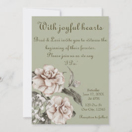 Convite Com Corações Alegres