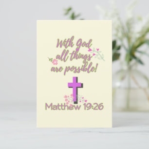 Convite Com Deus Todas as Coisas São Possíveis