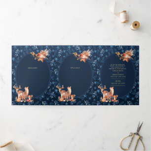 Convite Com Dobra Tripla 6pg Invitaciones de Boda, Russo Casamento Espanhol