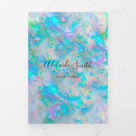 Convite Com Dobra Tripla Brochura tripla de fundo óptica