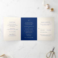 Casamento Clássico em Azul Marinho e Creme Tudo em