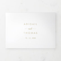 Casamento de caligrafia Dourada minimalista