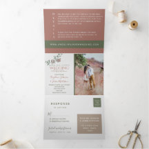 Casamento de Foto Moderna em Terracota