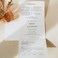 Casamento de Script Moderno Branco Tudo em Um
