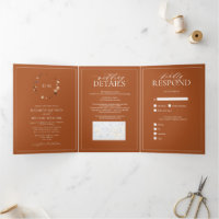 Casamento do Monograma de Paixão Floral Laranja Qu