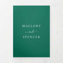 Casamento Elegante Verde Tradicional Emerald